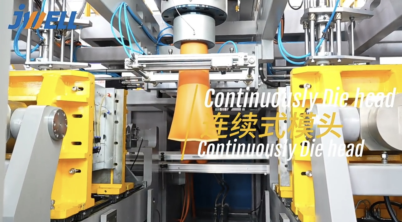 Máquina de moldeo por soplado Jerrycan de contenedores químicos de alta velocidad de tipo continuo completamente eléctrica de 30 litros 