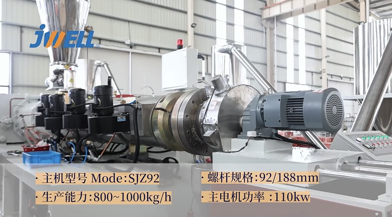 Maquinaria extrusora Jwell, extrusoras de doble husillo cónico, máquina granuladora/Peletizier de PVC 