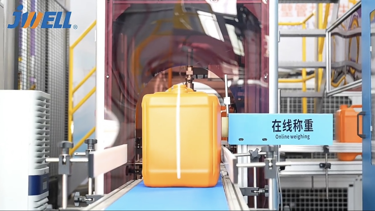 Máquina de moldeo por soplado Jerrycan de contenedores químicos de alta velocidad de tipo continuo completamente eléctrica de 30 litros 