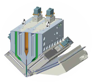 Distribuidor de coextrusión multicapa