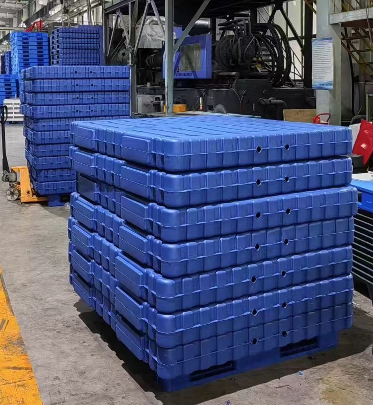 Jwell 2000/2000F Máquina de moldeo por soplado para logística Palet de doble cara de plástico HDPE/Palet reversible