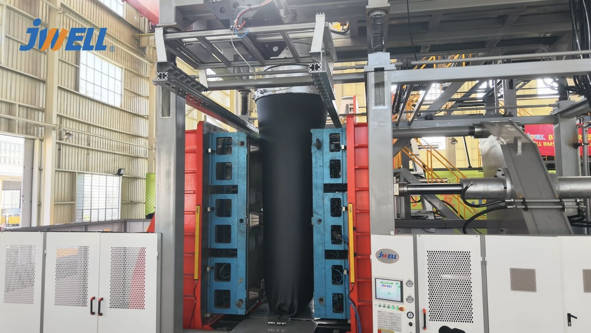 Máquina de moldeo por soplado Jwell 500L/1000L para HDPE industrial de nueve patas/hueco/palet moldeado por soplado monolítico