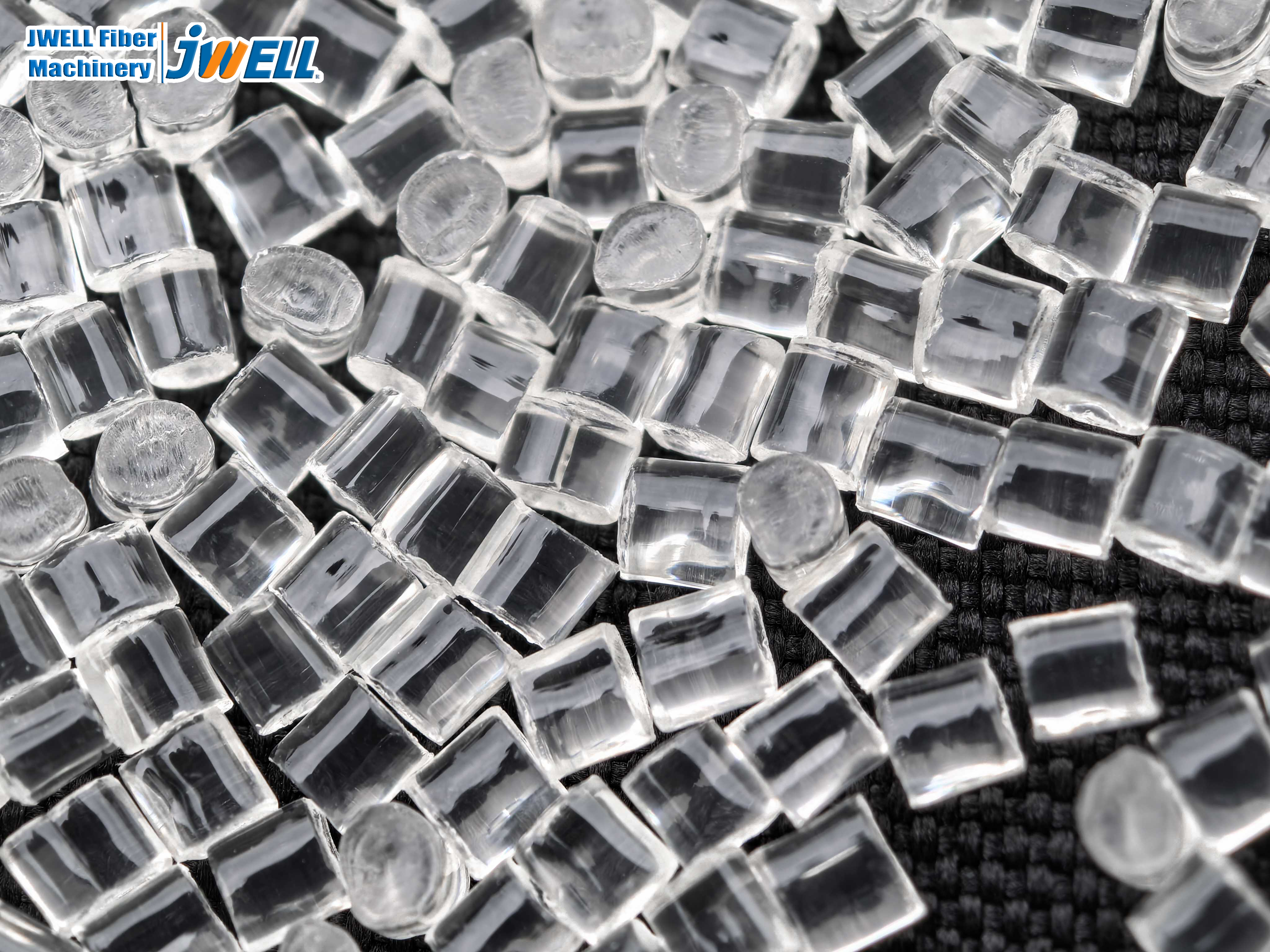 Escamas de botellas de PET recicladas (brillantes)