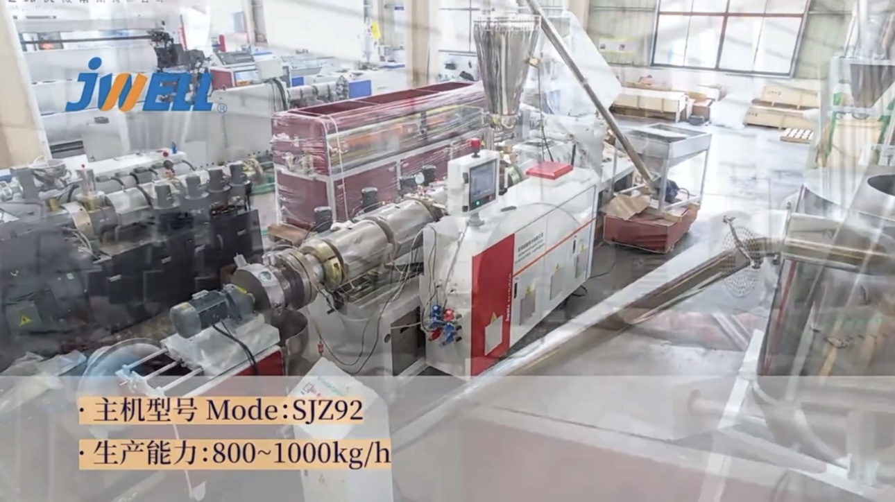 Maquinaria extrusora Jwell, extrusoras de doble husillo cónico, máquina granuladora/Peletizier de PVC 