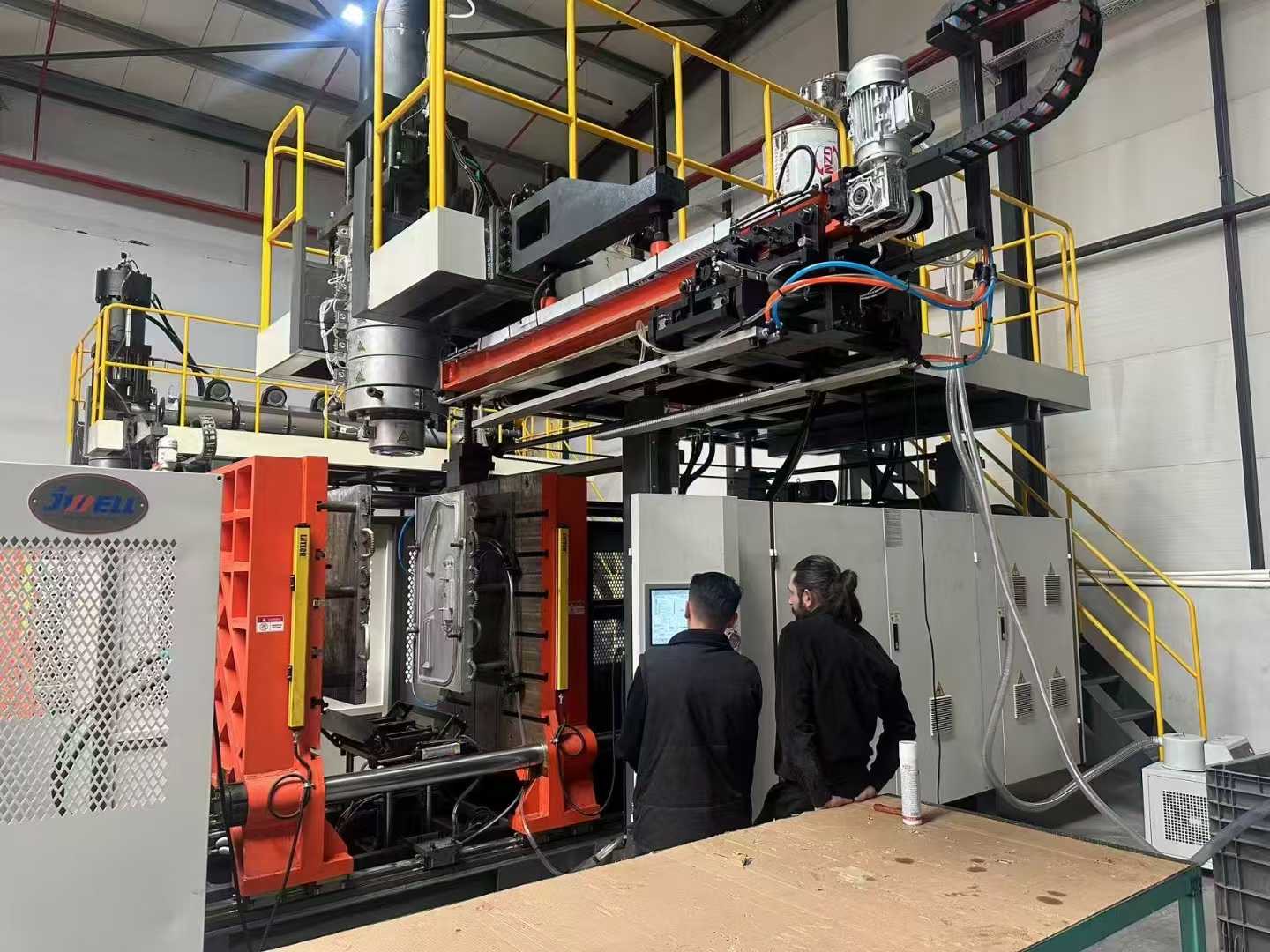 Máquina de moldeo por soplado Jwell para muebles de plástico médico, tablero de cama de hospital, estribo/cabecero