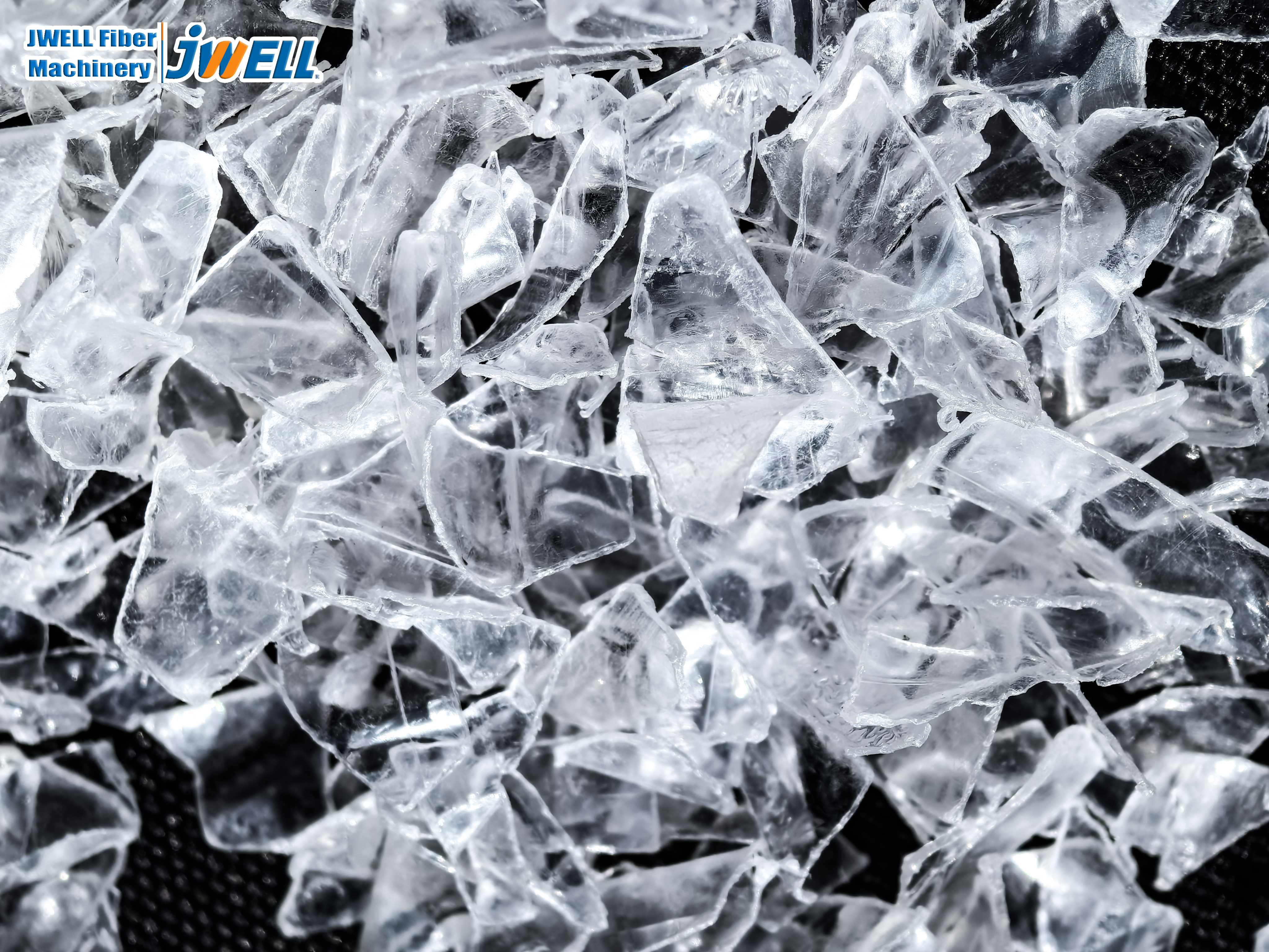 Escamas de botellas de PET recicladas (escamas blancas)