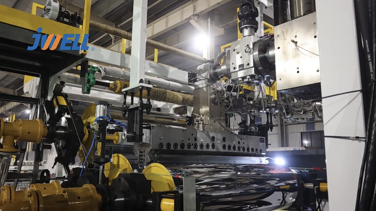 Extrusora de un solo tornillo Jwell, máquina extrusora de láminas de PET/PLA, máquina extrusora de plástico de alta capacidad