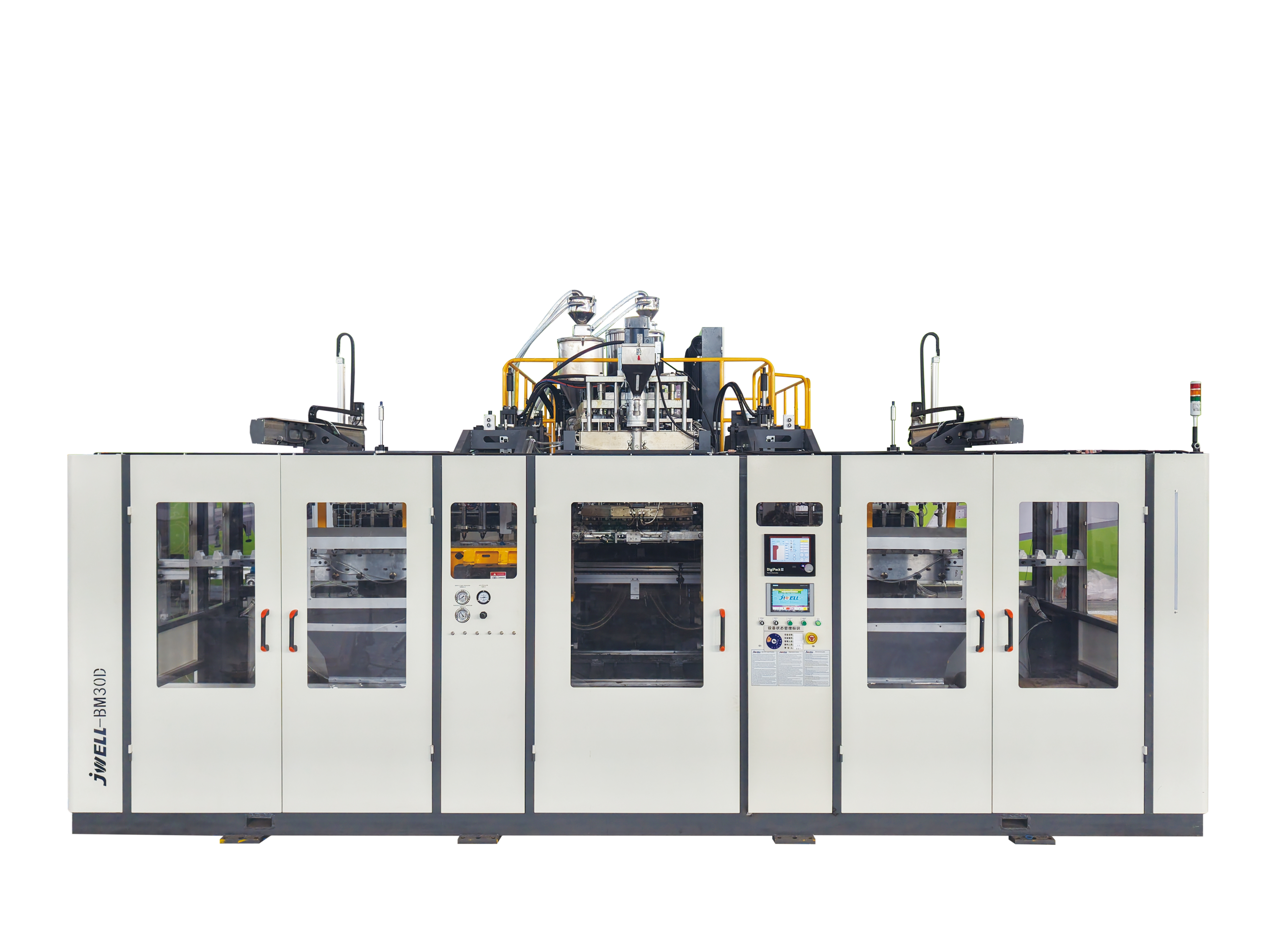 Máquina de moldeo por soplado de doble estación de 30 l para envasado de productos químicos 