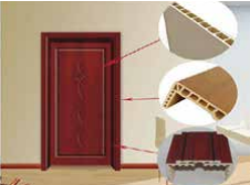 Línea de extrusión de puertas huecas de plástico y madera de PVC/WPC
