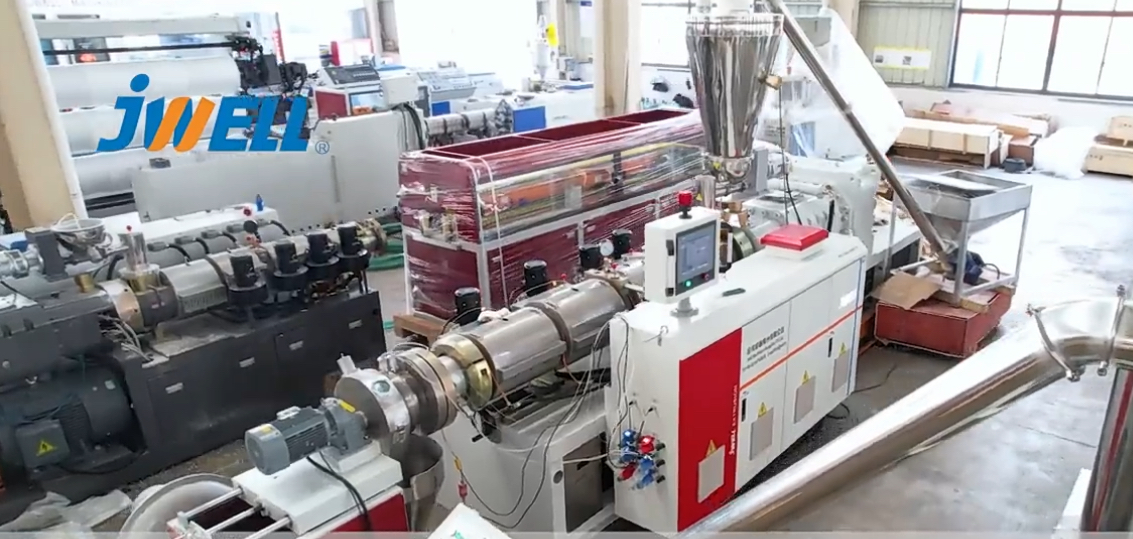 Maquinaria extrusora Jwell, extrusoras de doble husillo cónico, máquina granuladora/Peletizier de PVC 