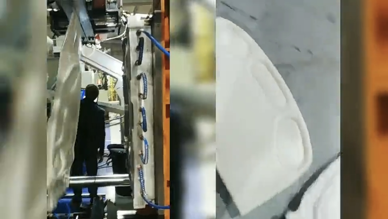 Máquina de moldeo por soplado Jwell para muebles de plástico médico, tablero de cama de hospital, estribo/cabecero